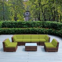Комплект мебели из иск. ротанга YR822BG Brown/Green