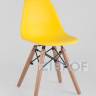 Комплект мебели детский стол Eames белый, 2 голубых стульчика и 2 желтых стульчика