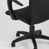 Компьютерное кресло TopChairs Harmony офисное черное в прочной текстильной обивке, механизм регулировки по высоте