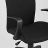 Компьютерное кресло TopChairs Harmony офисное черное в прочной текстильной обивке, механизм регулировки по высоте