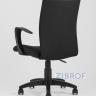 Компьютерное кресло TopChairs Harmony офисное черное в прочной текстильной обивке, механизм регулировки по высоте