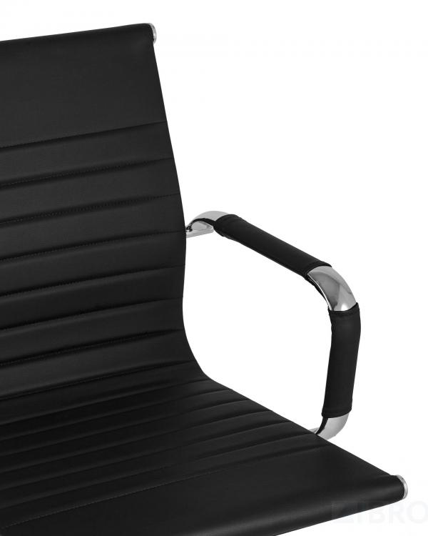 Компьютерное кресло TopChairs City S офисное коричневое, обивка экокожа, механизм качания и регулировки по высоте