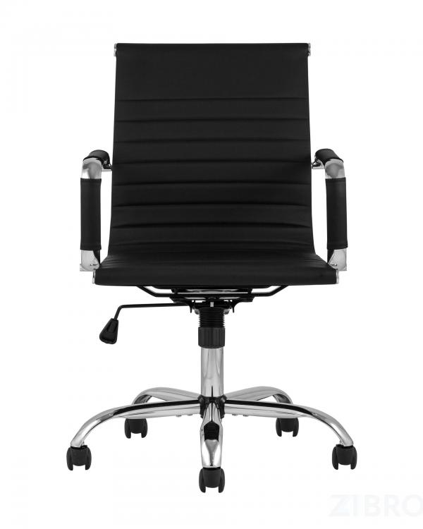 Компьютерное кресло TopChairs City S офисное коричневое, обивка экокожа, механизм качания и регулировки по высоте