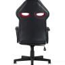Игровое кресло TopChairs Racer Lighti черное с красным геймерское