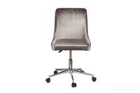 GY-Z020KRES-TS Кресло офисное серый велюр/хром 47*60*91см