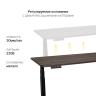 Стол с регулировкой высоты 2A3 черный/ЛДСП коричневый дуб, 160x70 Стол с регулировкой высоты 2A3 черный/ЛДСП коричневый дуб, 160x70