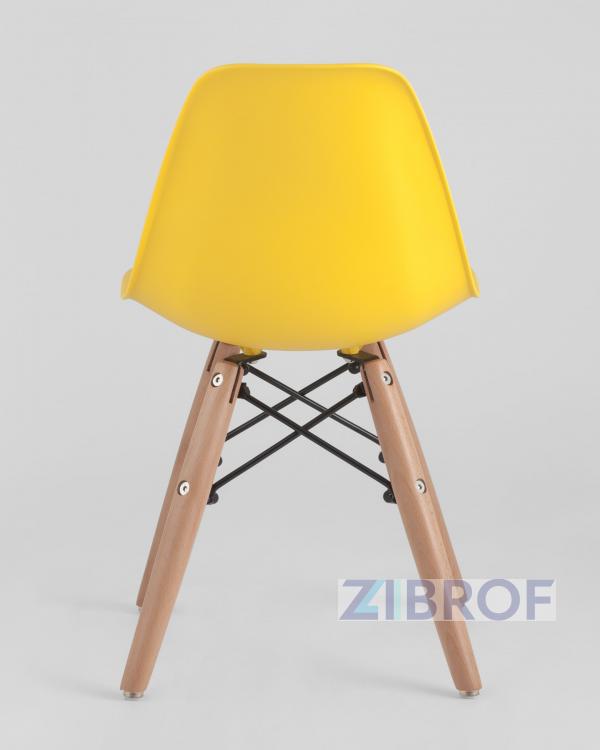 Комплект мебели детский стол Eames белый, 1 желтый стульчик