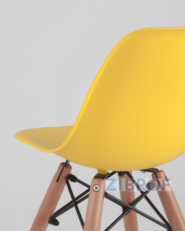 Комплект мебели детский стол Eames белый, 1 желтый стульчик