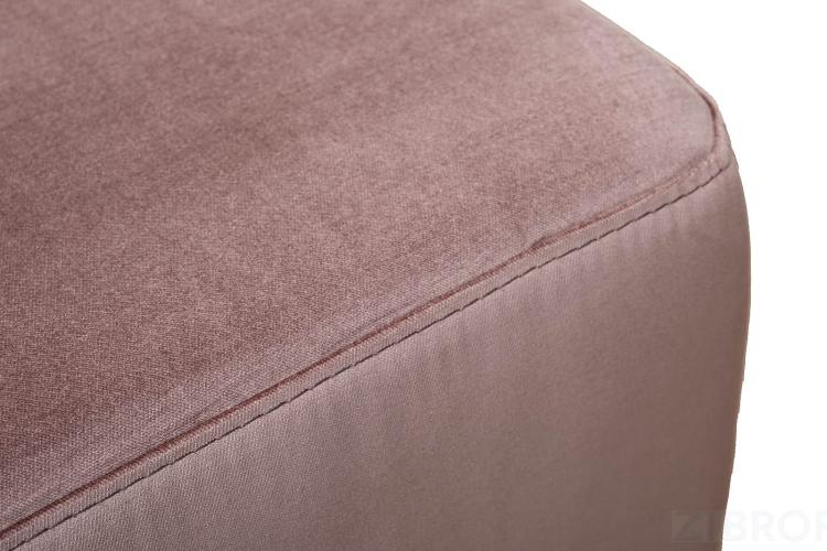 Банкетка Stella 60 прямоугольная сиреневая Velv Siren 60*38*40см