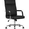 Компьютерное кресло TopChairs Original офисное черное в обивке из экокожи, механизм качания Top Gun
