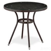 Стол из иск. ротанга T283ANT-W51-D80 Brown