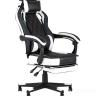 Игровое кресло TopChairs Virage черно-белое геймерское