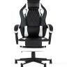 Игровое кресло TopChairs Virage черно-белое геймерское