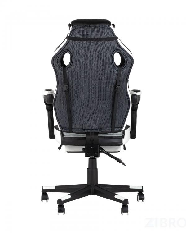 Игровое кресло TopChairs Virage черно-белое геймерское