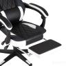 Игровое кресло TopChairs Virage черно-белое геймерское