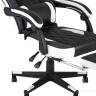 Игровое кресло TopChairs Virage черно-белое геймерское