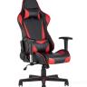 Игровое кресло TopChairs Racer черно-красное геймерское