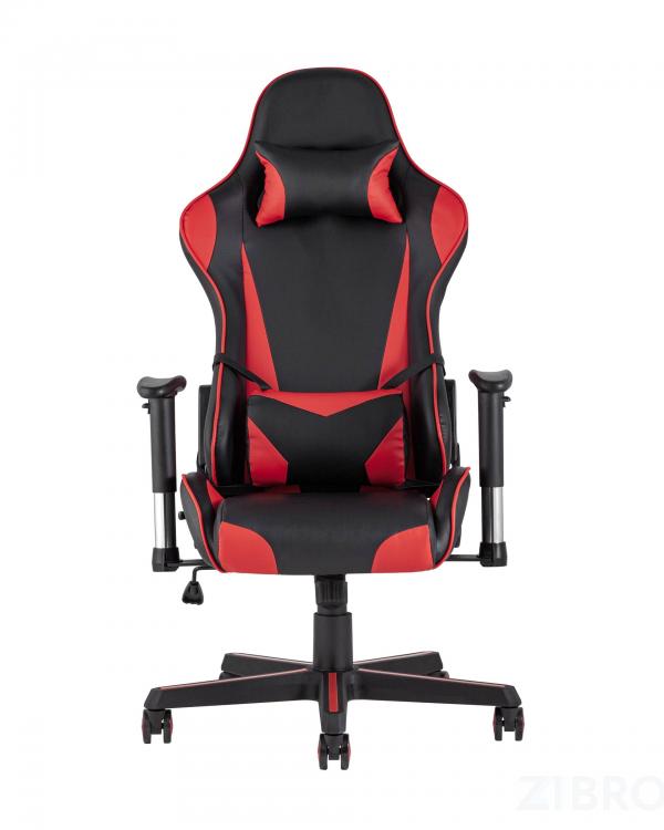 Игровое кресло TopChairs Racer черно-красное геймерское