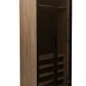GD-10012/1-3 Шкаф Alto двух c выдв ящик,цвет дуб Урбан Кофейный,дверцы стекло(тонир) 100*57*228.5см