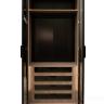 GD-10012/1-3 Шкаф Alto двух c выдв ящик,цвет дуб Урбан Кофейный,дверцы стекло(тонир) 100*57*228.5см