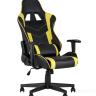 Игровое кресло компьютерное TopChairs Impala желтое геймерское