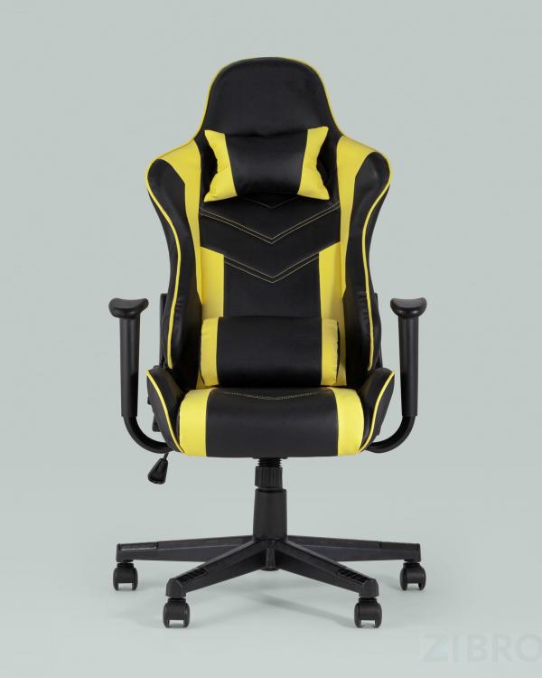 Игровое кресло компьютерное TopChairs Impala желтое геймерское