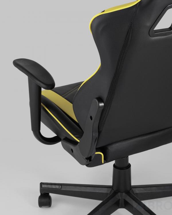 Игровое кресло компьютерное TopChairs Impala желтое геймерское