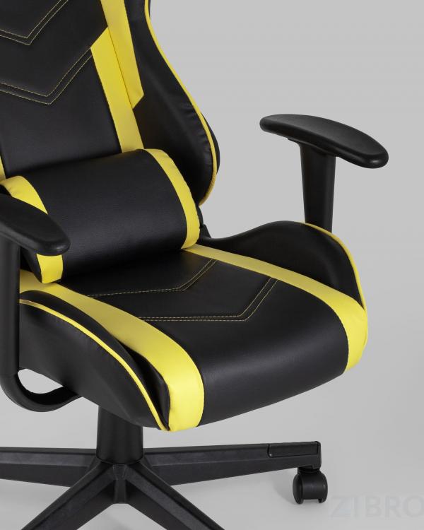 Игровое кресло компьютерное TopChairs Impala желтое геймерское