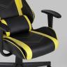Игровое кресло компьютерное TopChairs Impala желтое геймерское