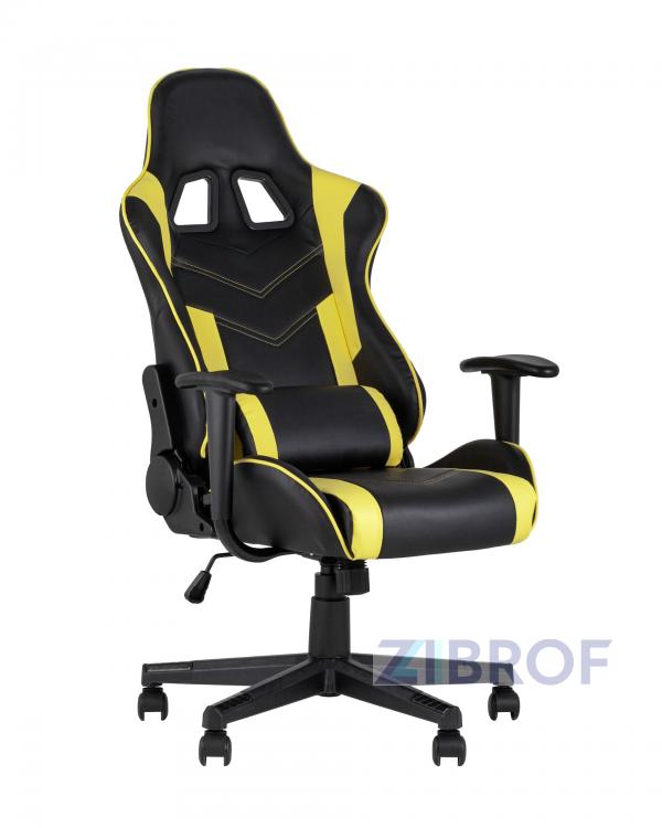 Игровое кресло компьютерное TopChairs Impala желтое геймерское