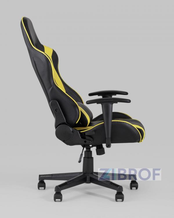 Игровое кресло компьютерное TopChairs Impala желтое геймерское