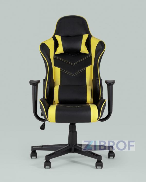 Игровое кресло компьютерное TopChairs Impala желтое геймерское