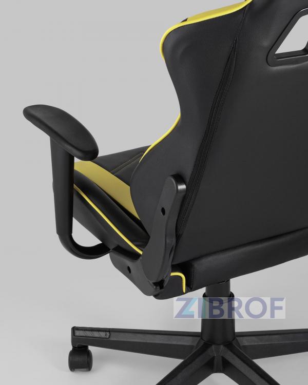 Игровое кресло компьютерное TopChairs Impala желтое геймерское