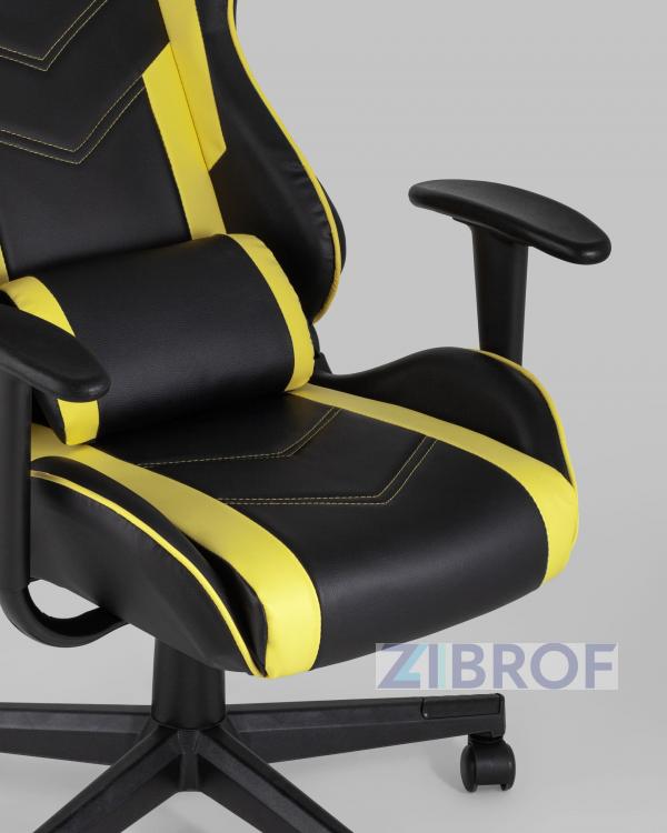 Игровое кресло компьютерное TopChairs Impala желтое геймерское