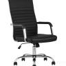 Компьютерное кресло TopChairs Unit офисное черное в обивке из экокожи, механизм качания Top Gun