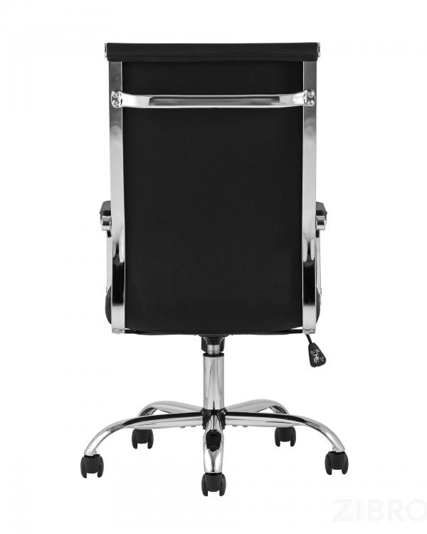 Компьютерное кресло TopChairs Unit офисное черное в обивке из экокожи, механизм качания Top Gun