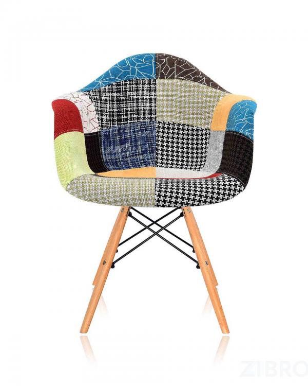 Стул DAW Patchwork обивка ткань ножки массив дерева