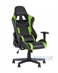 Игровое кресло компьютерное TopChairs Impala зеленое геймерское