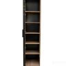 GD-10014/1-3 Шкаф Alto пенал c полками,цвет дуб Урбан Кофейный, дверцы стекло(тонир) 50*57*228.5см