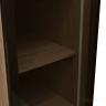 GD-10014/1-3 Шкаф Alto пенал c полками,цвет дуб Урбан Кофейный, дверцы стекло(тонир) 50*57*228.5см