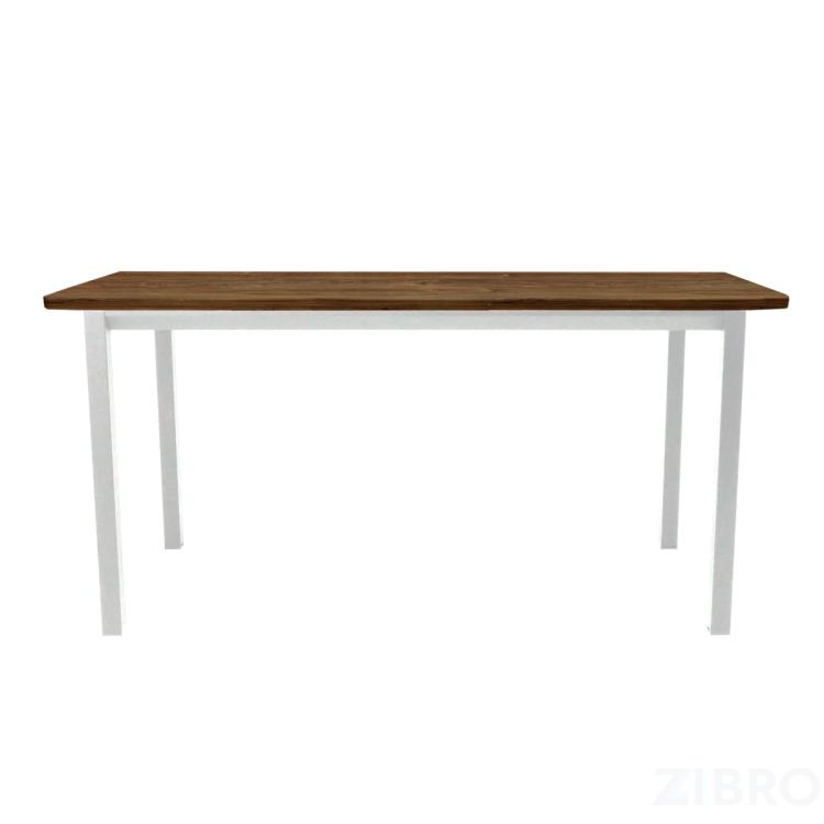 Стол офисный ST45 белый/ЛДСП коричневый дуб, 160x70