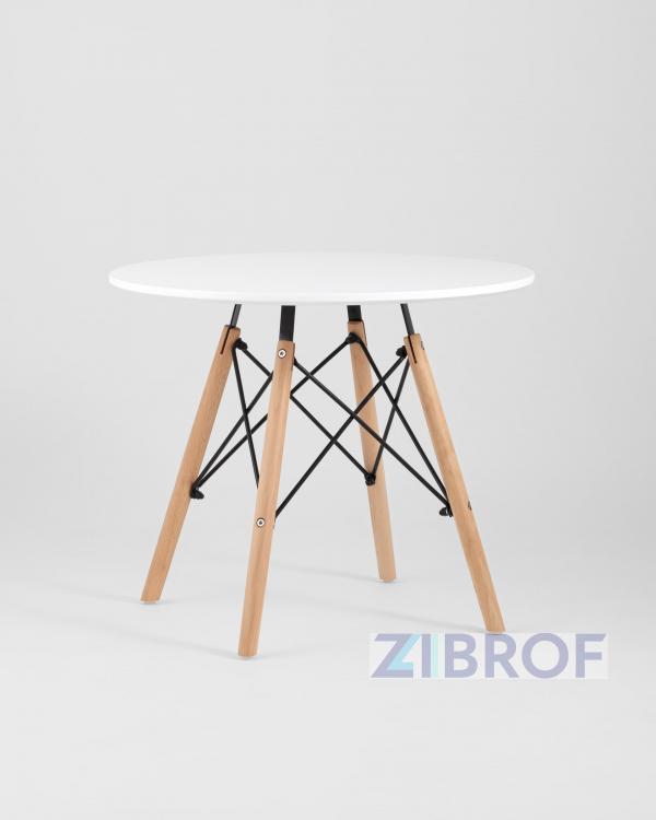 Комплект детский Eames стол и четыре стула белые