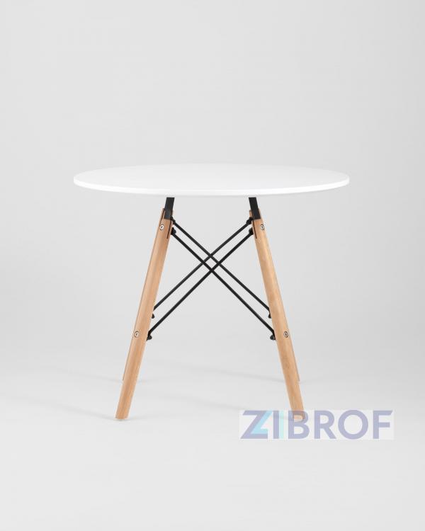 Комплект детский Eames стол и четыре стула белые
