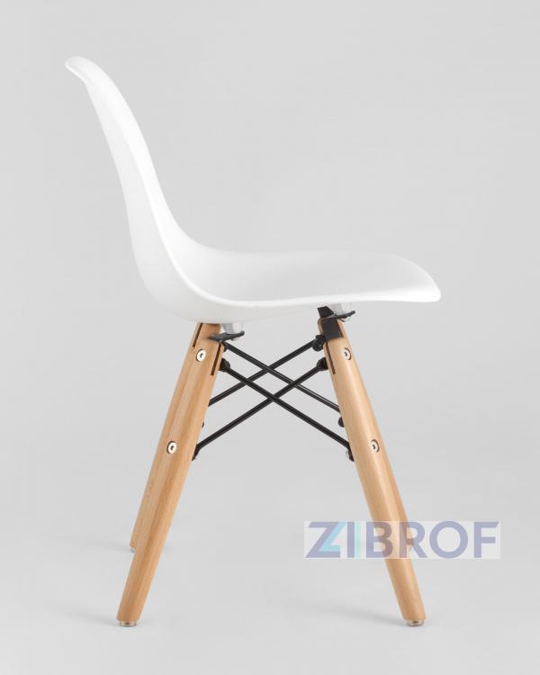 Комплект детский Eames стол и четыре стула белые