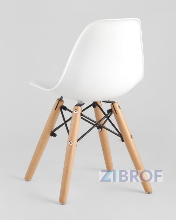 Комплект детский Eames стол и четыре стула белые