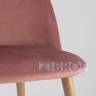 Освальд стеклянная столешница 120*80, стулья Лион розовые