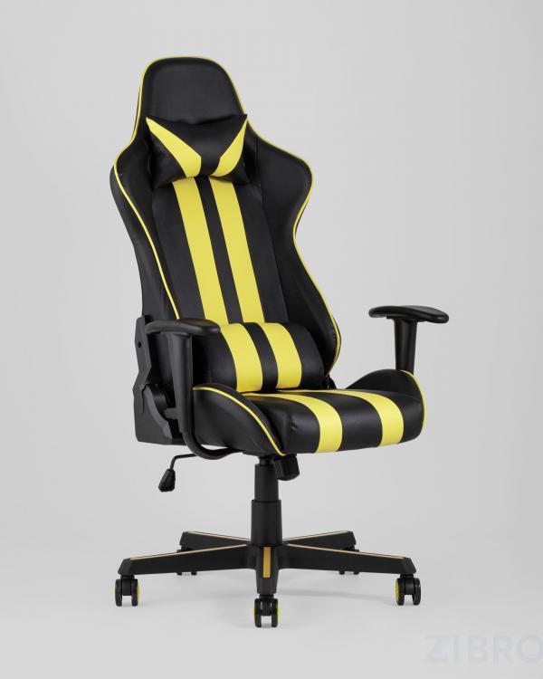 Игровое кресло компьютерное TopChairs Camaro желтое геймерское