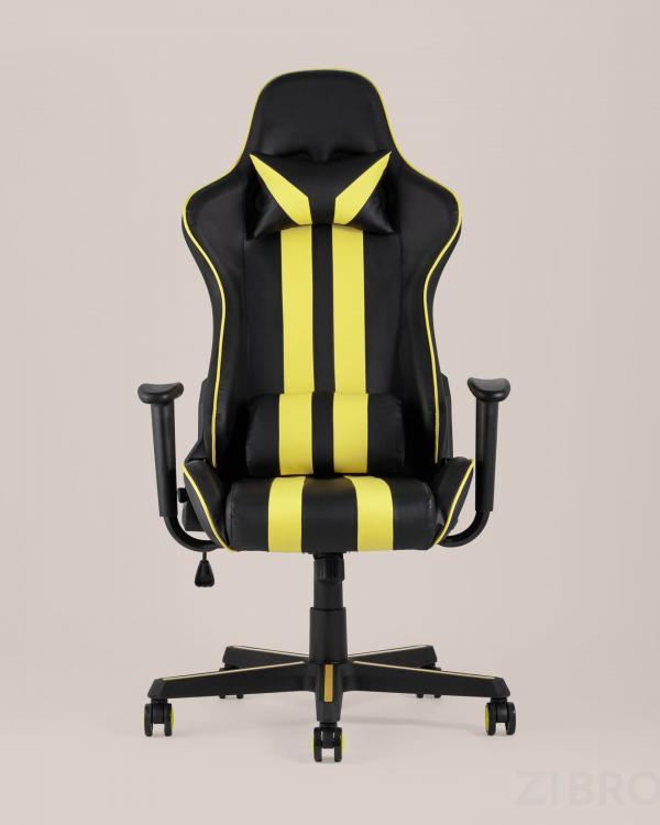 Игровое кресло компьютерное TopChairs Camaro желтое геймерское