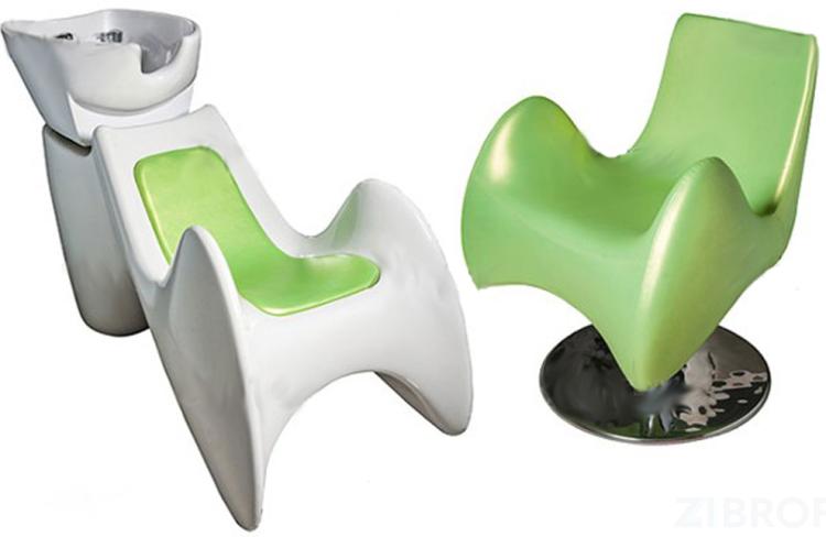 3 кресла FLOW CHAIR и мойка FLUID WASH