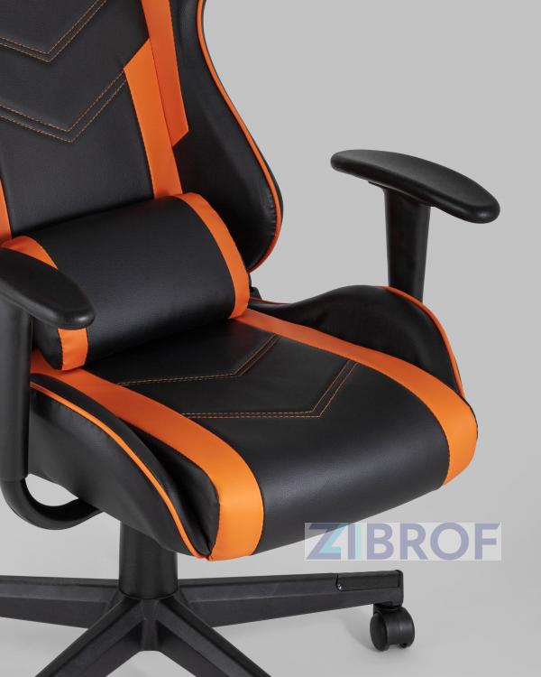 Игровое кресло компьютерное TopChairs Impala оранжевое геймерское